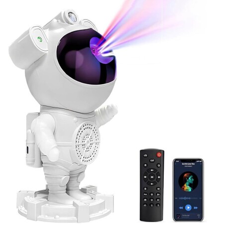Lampara Proyector Astronauta Led Estrellas De Galaxia Sonido Bluetooth Lampara Proyector Astronauta Led Estrellas De Galaxia Sonido Bluetooth