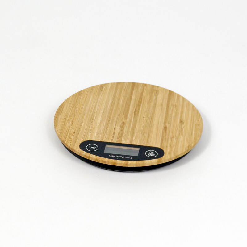 BALANZA BAMBU P/COCINA 5KG Unica