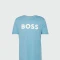 BOSS -Remera de algodón con logo, regular fit , THINKING Celeste