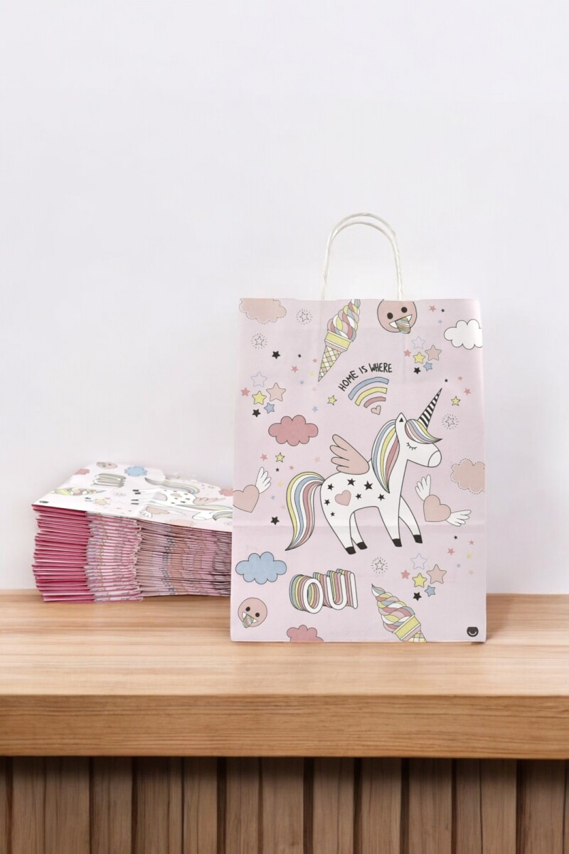 Pack x 20 - bolsa fantasia 22x10x30 cm. - UNICORN 