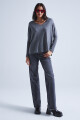 PONCHO LARGE COL V Grafito