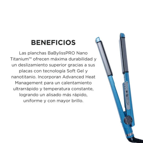 Plancha alisadora/rizadora Babyliss Nano titanium U-styler BNT4081