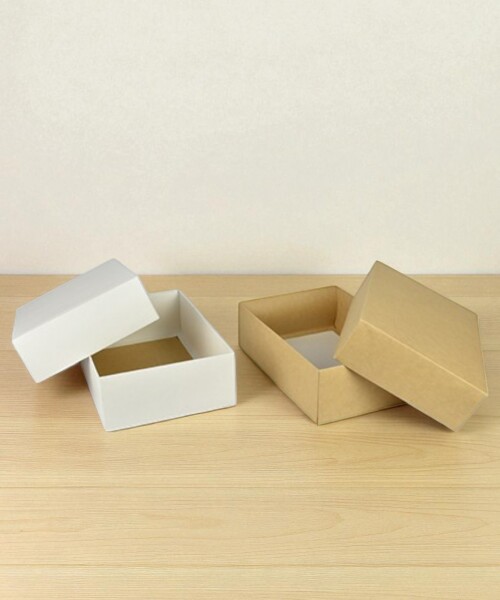 Caja Rectangular 20x30x9 cm REVERSIBLE BLANCO MADERA