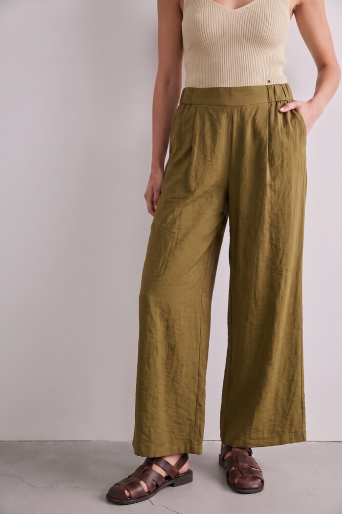 Pantalón Wide Leg Safari