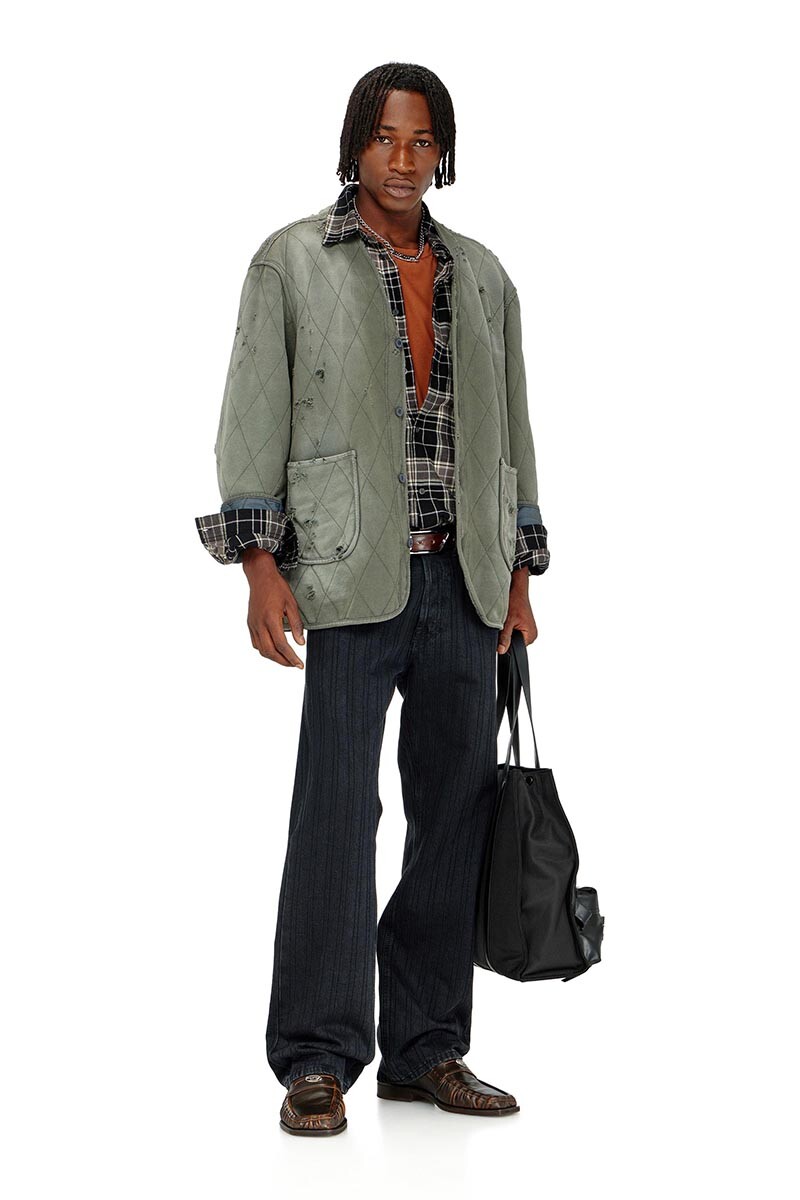Jean Para Hombre 1980 D-Eeper-Ra Negro/gris Oscuro