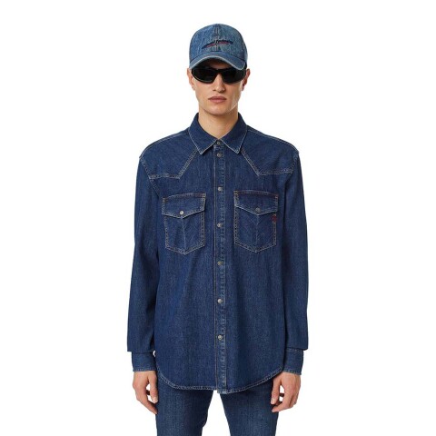 Camisa Para Hombre D-Ocean Blue Denim