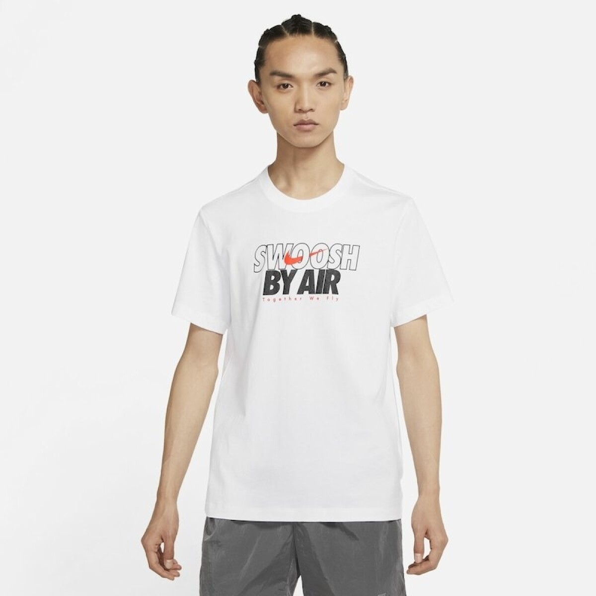 Remera Hombre Nike S woosh White - S/C 
