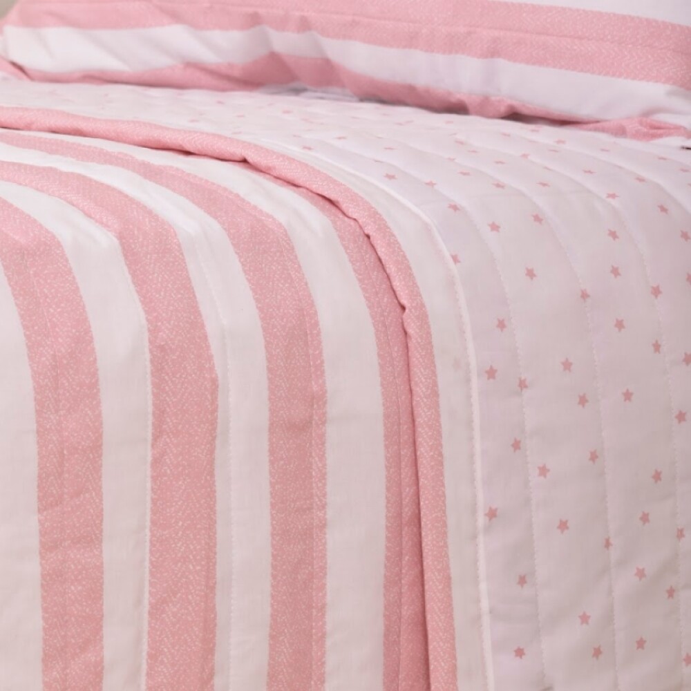 Cubrecama Col. Kids Estrellitas Rosa