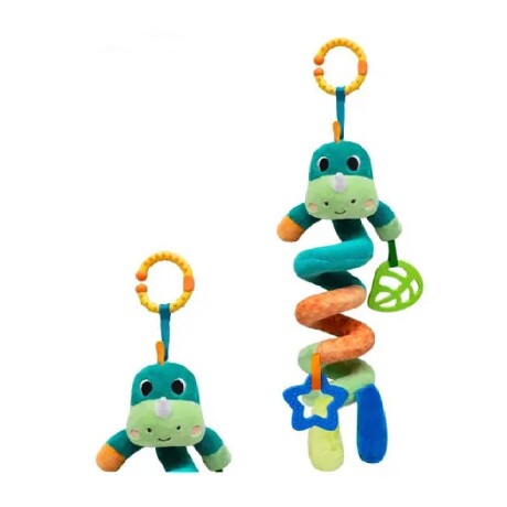 Colgante espiral sonajero dino