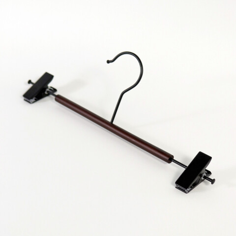 PERCHA MARRON C/GANCHO 31X10CM 2PZAS Unica