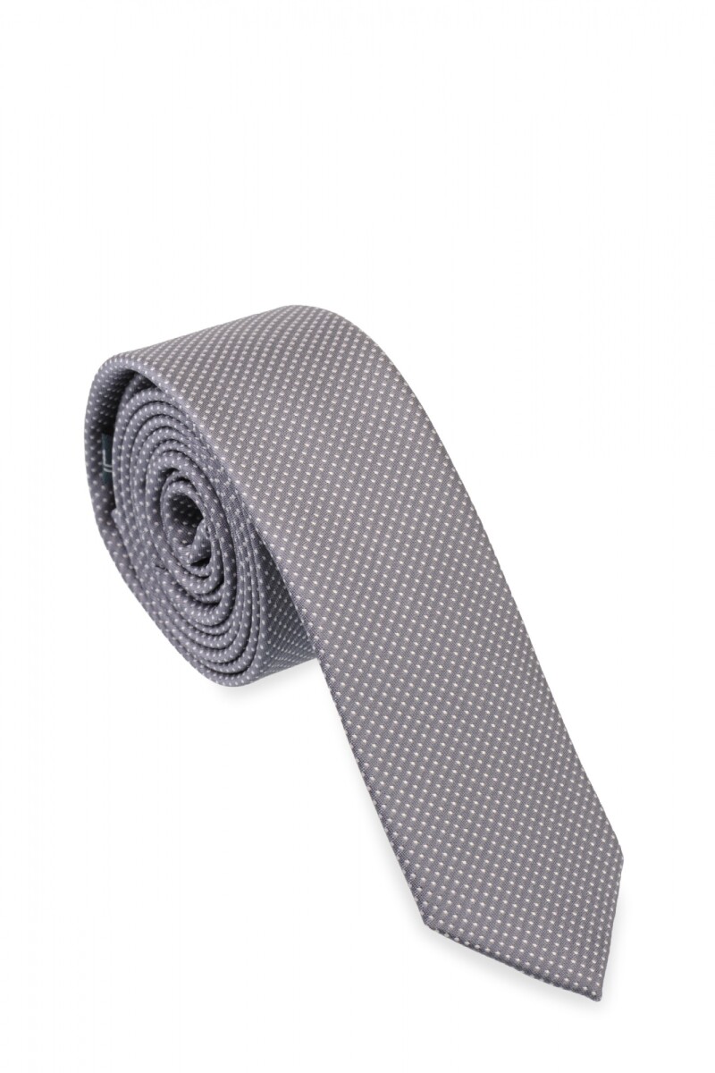 Corbatin 5 cm - GRIS CUADRO 