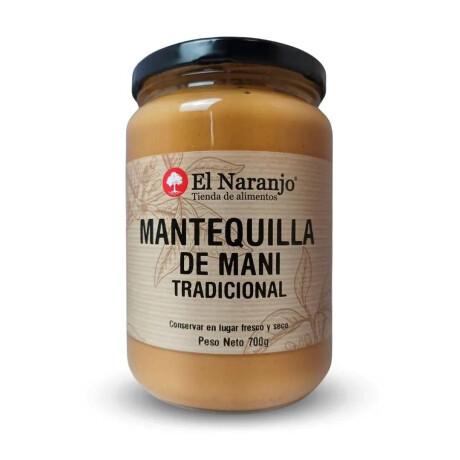 Mantequilla de Mani El Naranjo 700 Grs Tradicional
