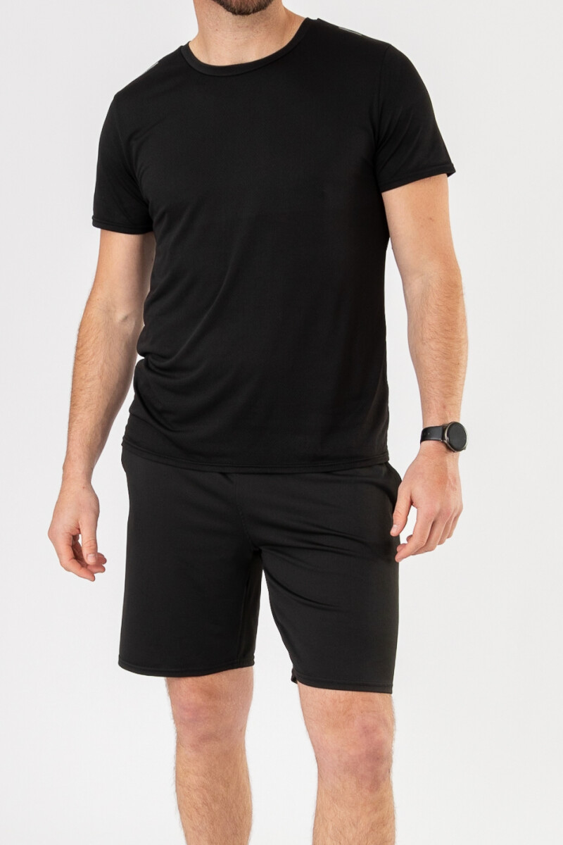 Remera mesh men Negro