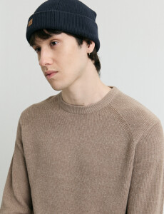 470986 SWEATER HARRINGTON LABEL Tostado