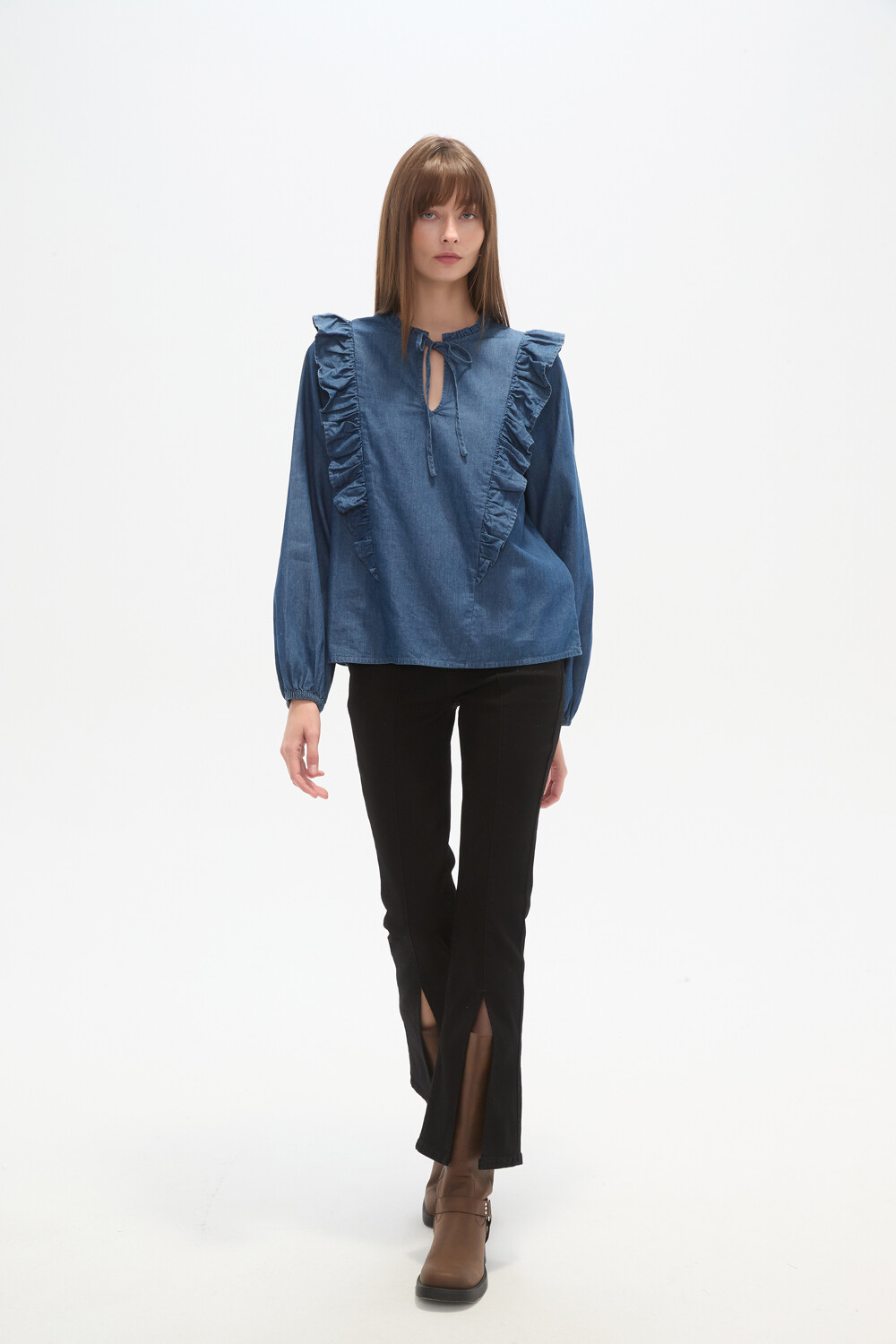 Blusa Rimbal Azul Medio