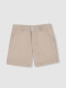 Pantalon Corto De Lino Marron