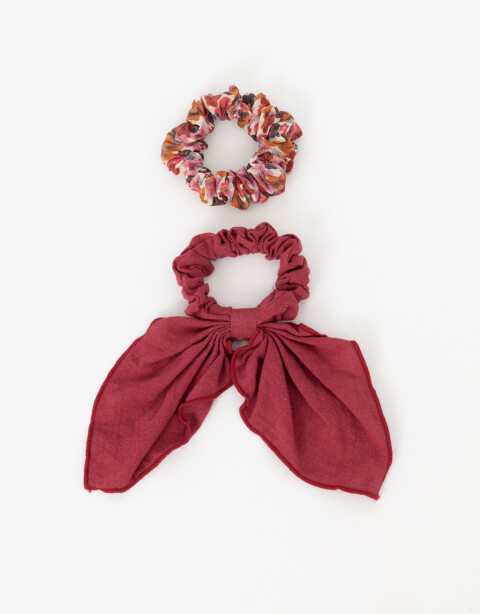 Skunzies Estampados Set De Scrunchies Combinados - Combinacion Bicolor