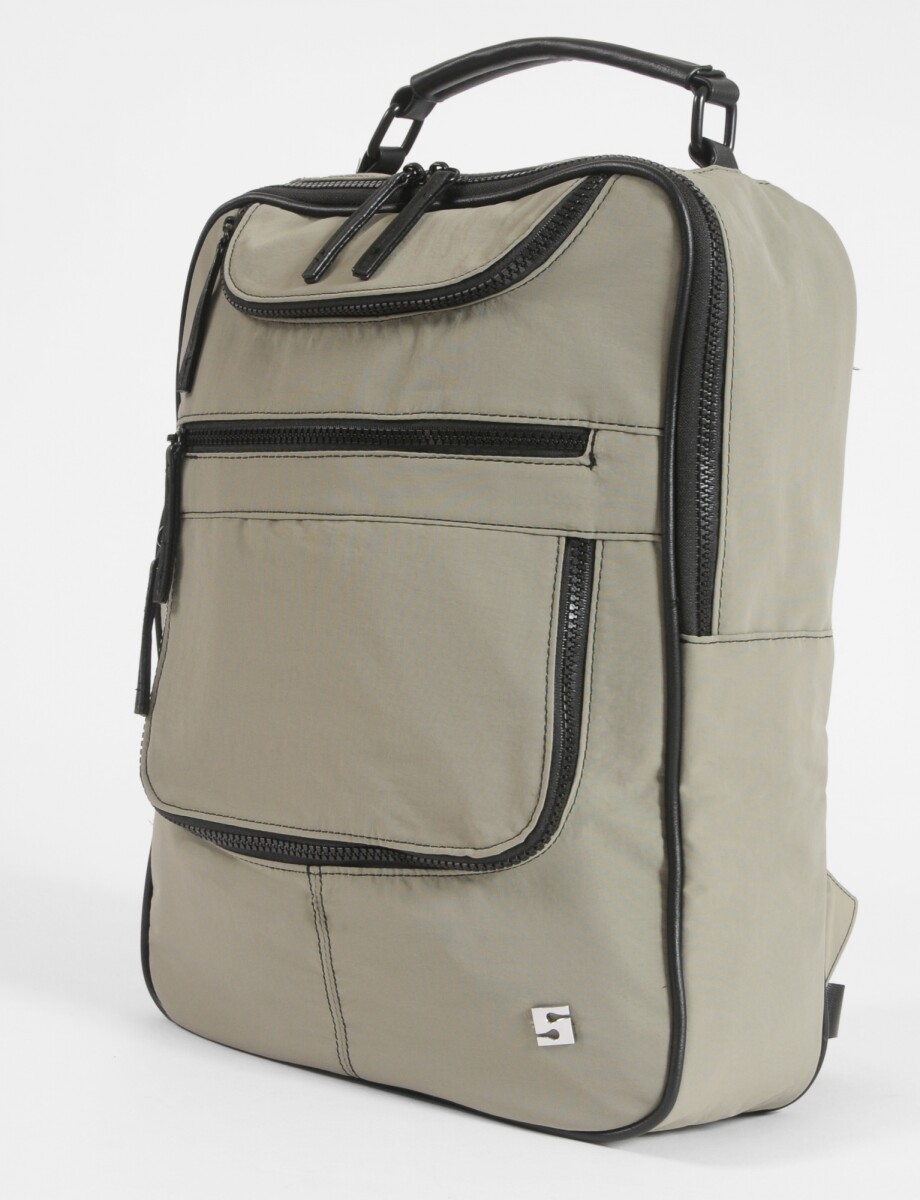 Mochila porta laptop cierres - verde 