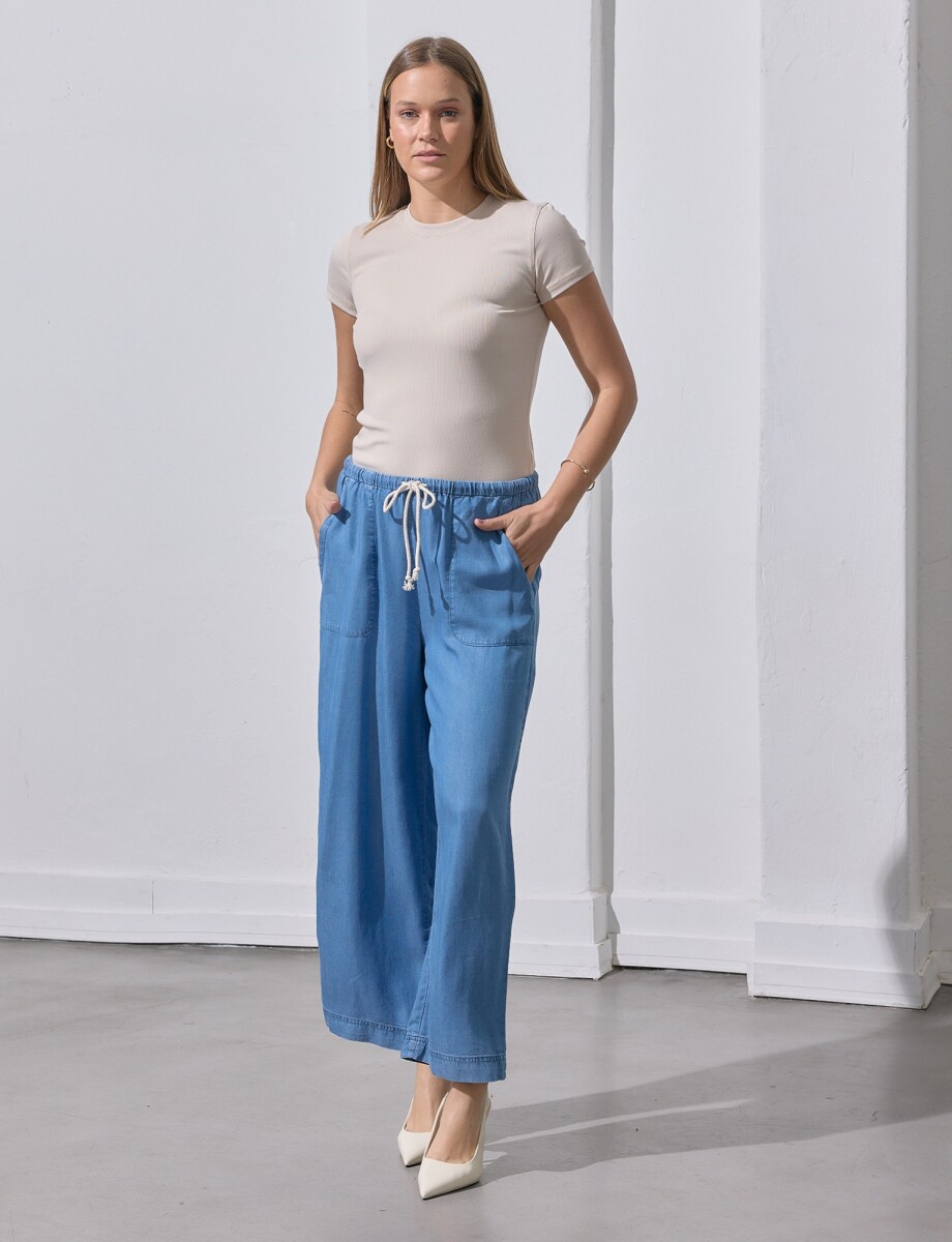 Pantaon Lyocell Wide Leg - Jean 