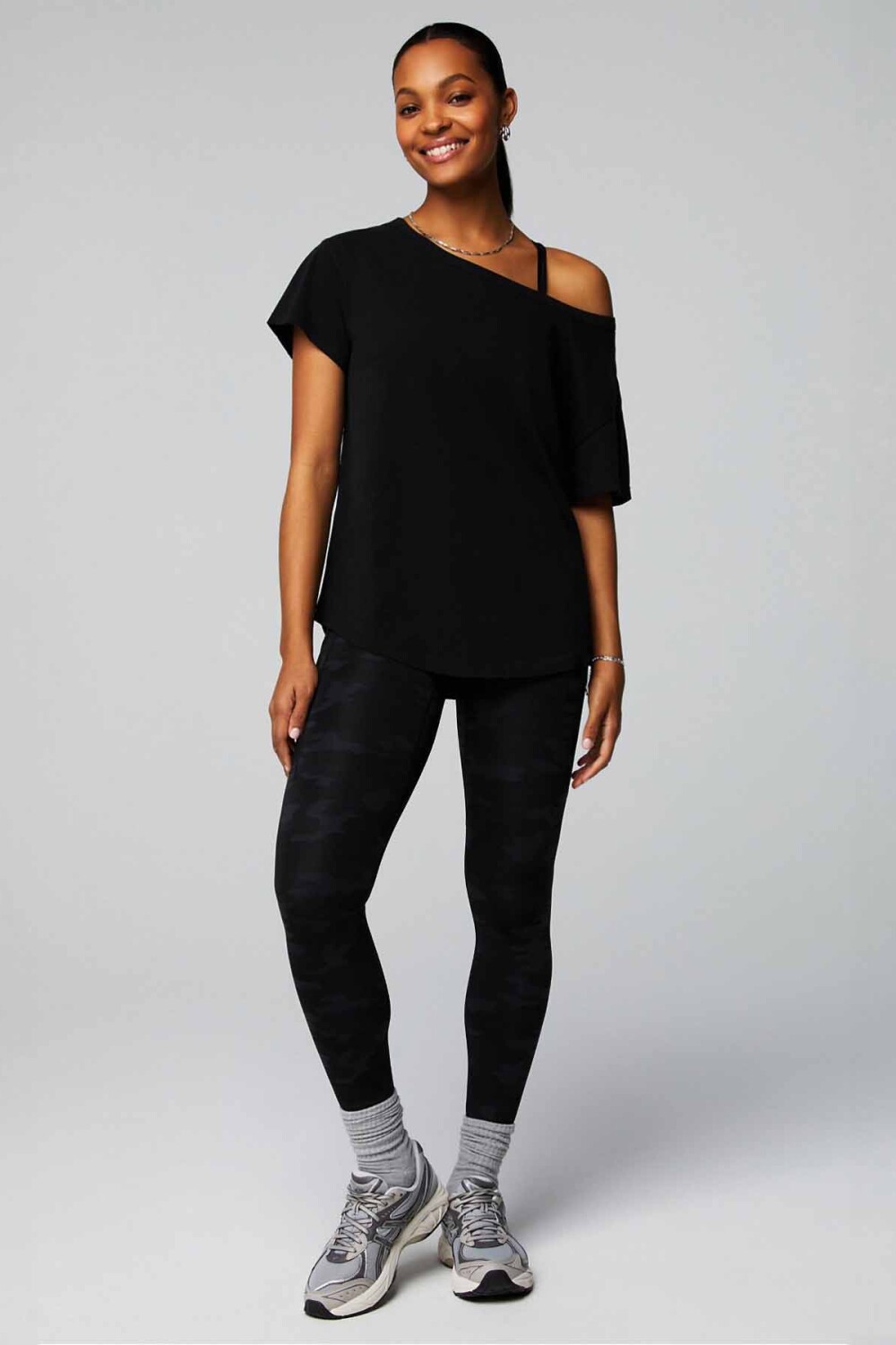 Polo Cotton Oversized Tee Mujer Black