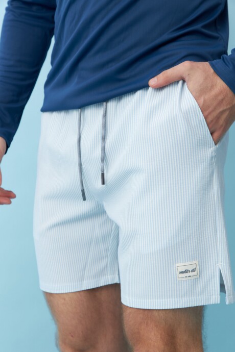 Short de baño Cloque Celeste