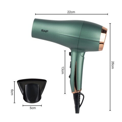 Secador de pelo 2200W eléctrico con boquilla de peinado - RAF - R409B Secador de pelo 2200W eléctrico con boquilla de peinado - RAF - R409B