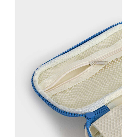 Cartuchera Con Parches Bordados Para Personalizar Azul Celeste