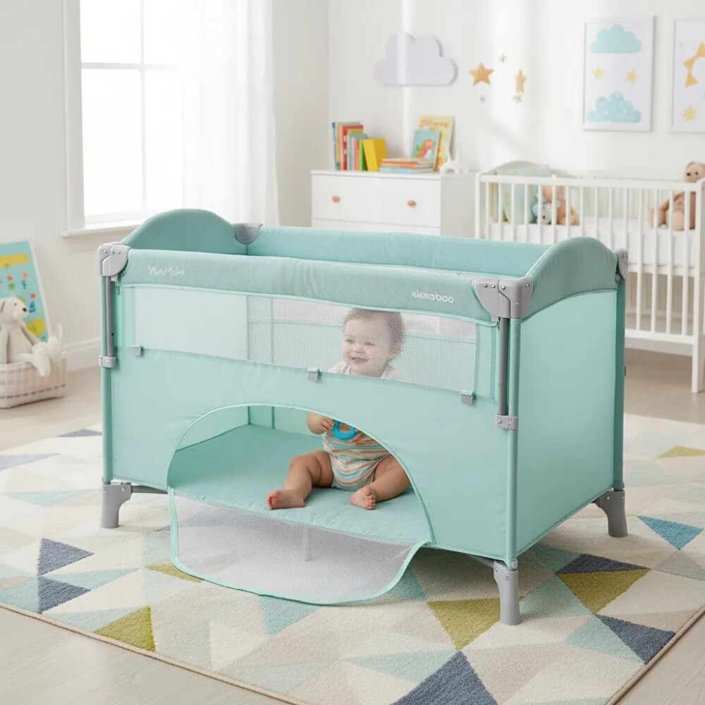 Practicuna colecho MILKWAY KIKKABOO verde agua