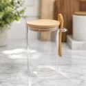 FRASCO CILÍNDRICO 350ML CON TAPA Y CUCHARA DE MADERA FRASCO CILÍNDRICO 350ML CON TAPA Y CUCHARA DE MADERA
