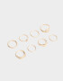 Sets Anillos Metal diferenciado Anillos Sets De Metal - Dorado