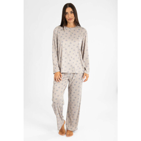 Pijama desagujado liberty Gris