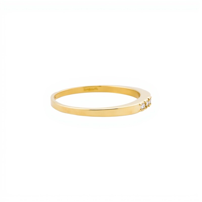 Anillo-Oro bajo-Piedra zirconia-AN8008 conpiedra