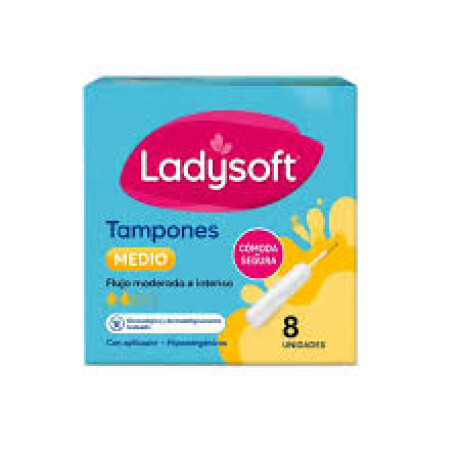 Tampones Ladysoft Medio x8 Tampones Ladysoft Medio x8