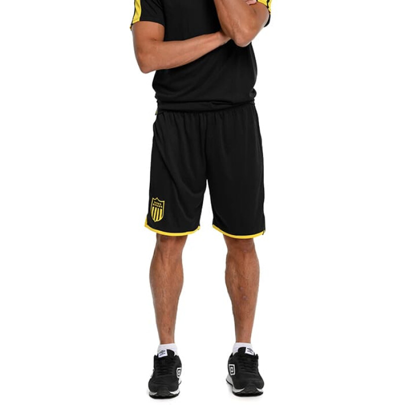 Short Umbro Peñarol de Hombre - 40121560 Negro-amarillo