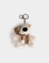 Llavero Peluche Llavero Y Charm De Peluche De Perrito - Blanco Crema