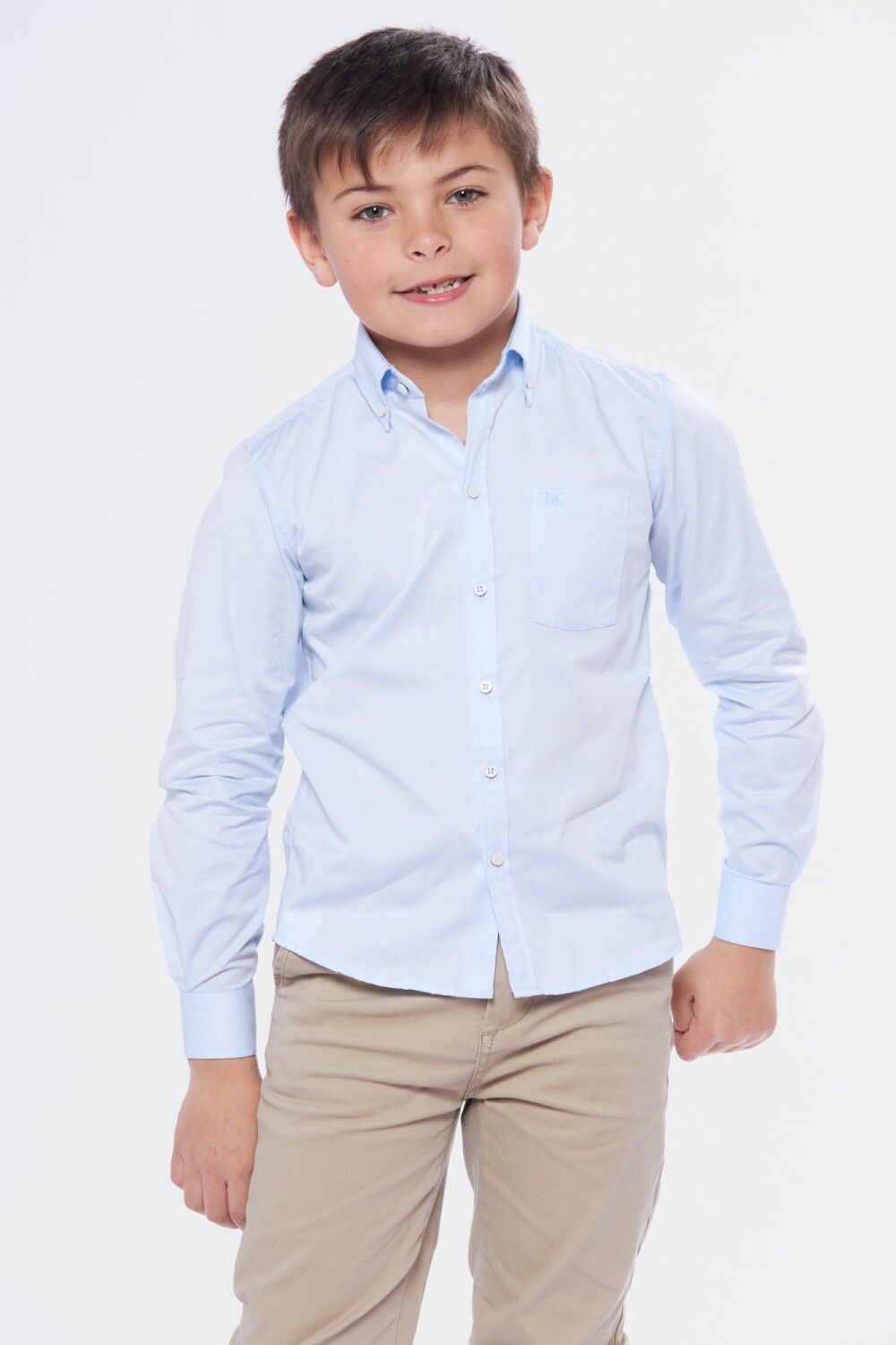 CAMISA LISA Celeste