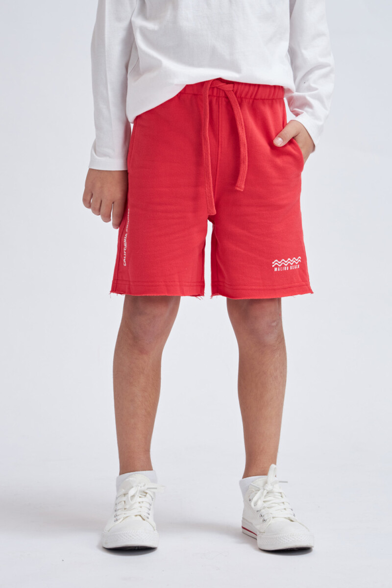 Short deportivo liviano California- Rojo