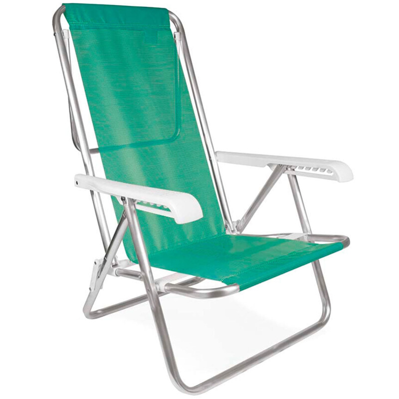 Silla Reclinable 8 Pos. Alum. Sannet VERDE