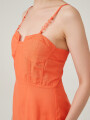 Vestido Larix Naranja Oscuro