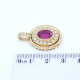 Colgante En Oro 18K, Turmalina Y Brillantes Colgante En Oro 18K, Turmalina Y Brillantes