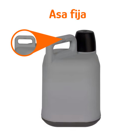 Bidón Térmico 5L Frio/Calor Tapa Manija Reforzada Portátil Gris