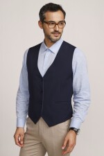 Chaleco Reversible Due Volti MARINO/AZUL