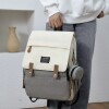 Mochila maternal SIMONA blanco gris