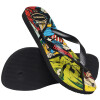 Sandalias Havaianas Top Marvel Classics Hombre Negro/negro/rojo