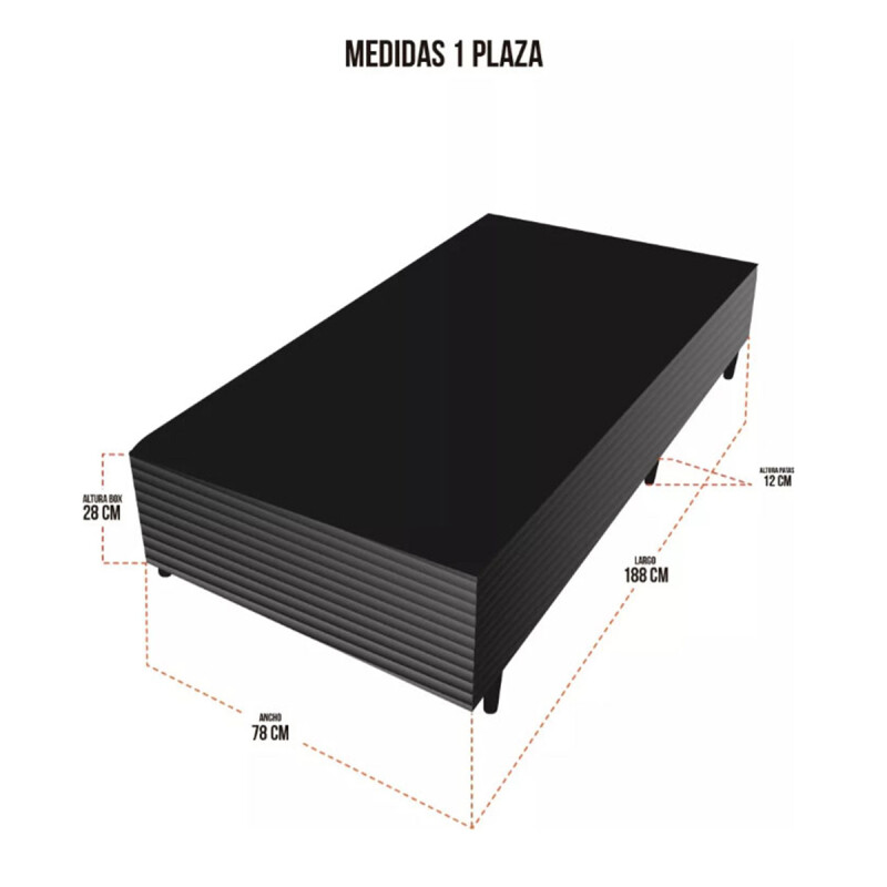 Sommier 100% Espuma 1 Plaza Petra Colchon 30cm Alto 150 Kg Sommier 100% Espuma 1 Plaza Petra Colchon 30cm Alto 150 Kg