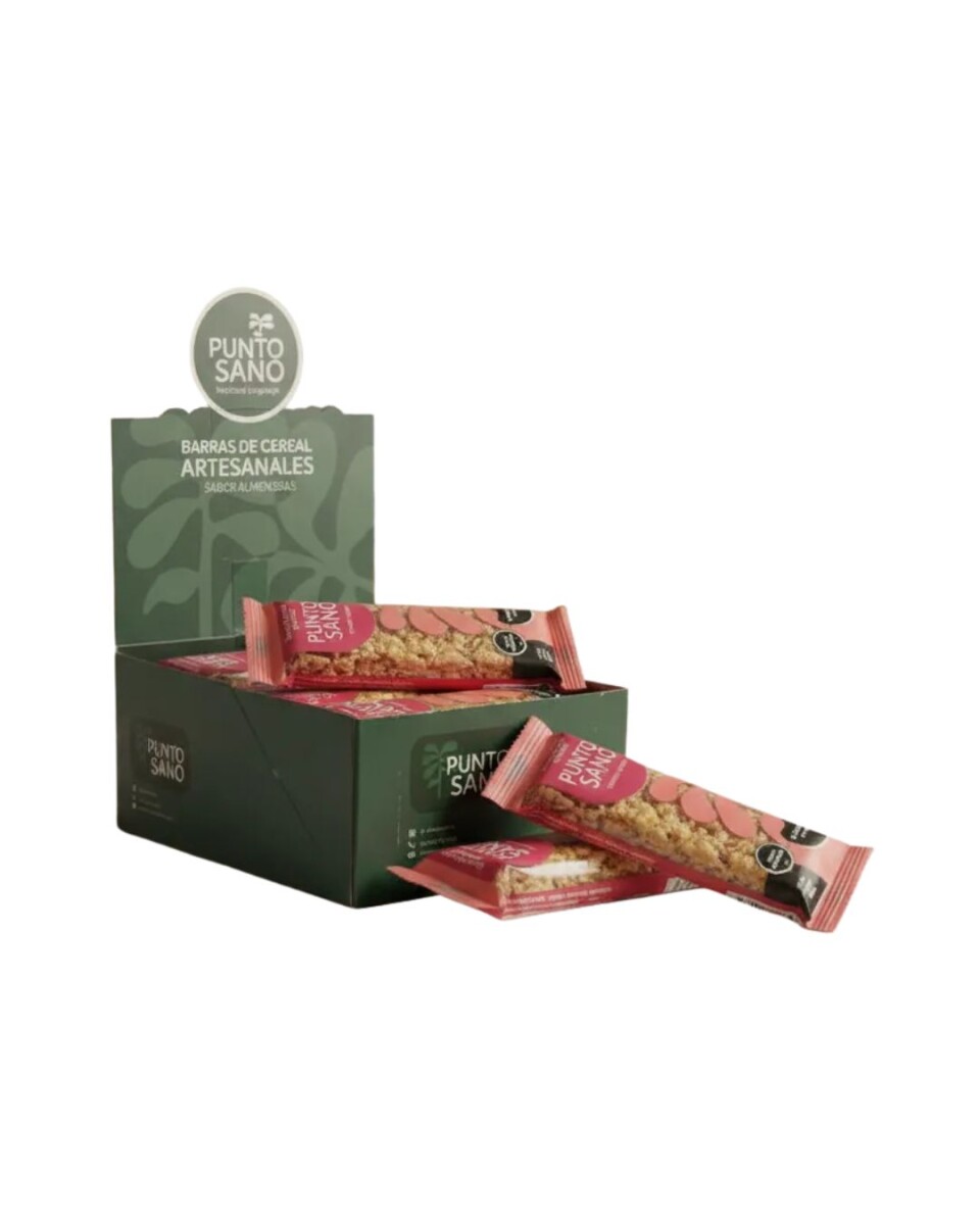 Barras De Cereal 35gr PUNTO SANO Caja x16 Sabor Almendras y Maní 