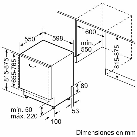 LAVAVAJILLAS BOSCH 14-CUBIERTOS BLANCO INTEGRABLE SMH4ECX28E