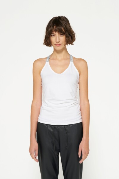 TOP CON LUREX Blanco