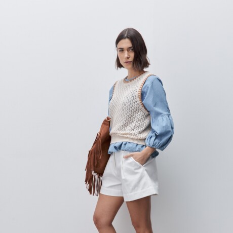 SHORT SOLI Blanco
