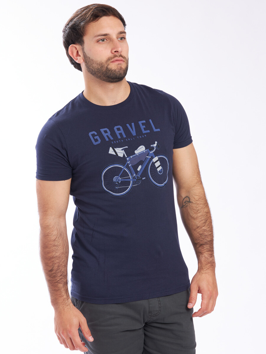 T-SHIRT GRAVEL425 - Navy 